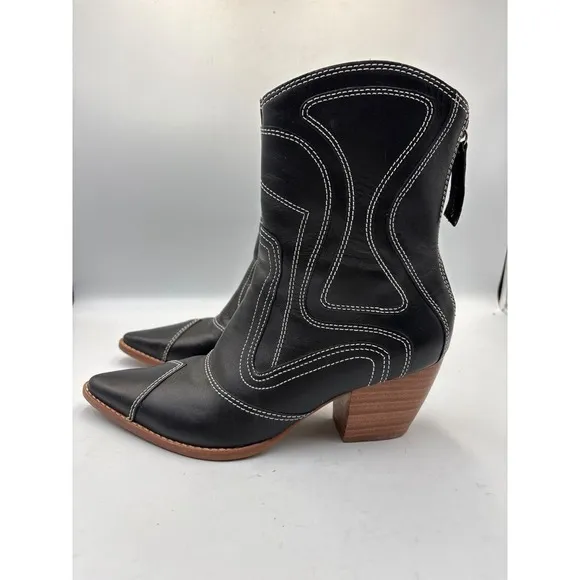 Matisse Aries Contrast-Stitched Boots, Size 7.5. compare new $215