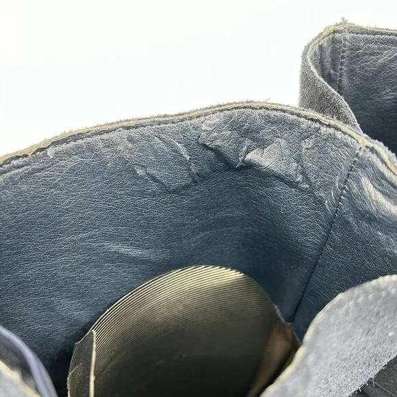 MATISSE Camila Womans 19&quot; Thighs High Navy Blue Leather Suede Boots 6.5 Winter