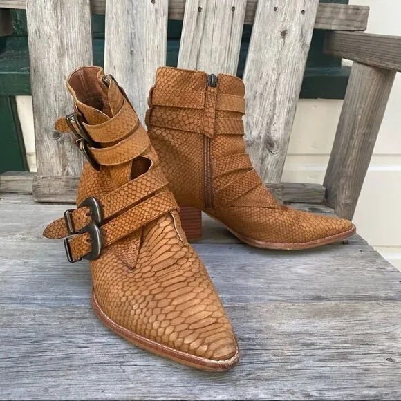 Matisse Harvey Snake Embossed Boots - Women | Color: Brown | Size: 7.5