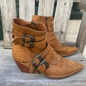 Matisse Harvey Snake Embossed Boots - Women | Color: Brown | Size: 7.5