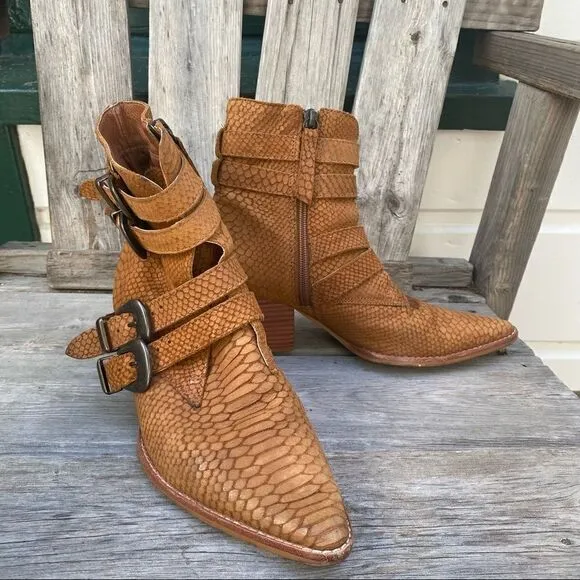 Matisse Harvey Snake Embossed Boots - Women | Color: Brown | Size: 7.5