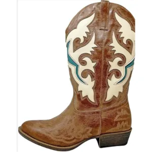 Matisse Women's Stampede Western Boot Snip Toe Brown Size 6M