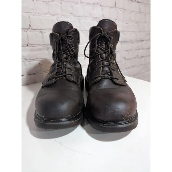 Mens 11.5 RED WING 606 Softsole 2.0 Leather Soft Toe EH Work BOOTS USA Made