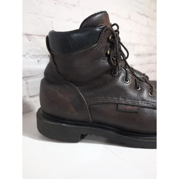 Mens 11.5 RED WING 606 Softsole 2.0 Leather Soft Toe EH Work BOOTS USA Made