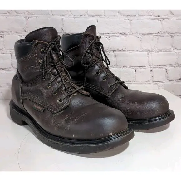 Mens 11.5 RED WING 606 Softsole 2.0 Leather Soft Toe EH Work BOOTS USA Made