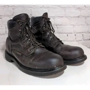 Mens 11.5 RED WING 606 Softsole 2.0 Leather Soft Toe EH Work BOOTS USA Made