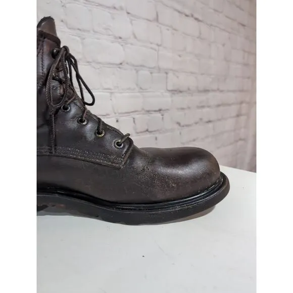 Mens 11.5 RED WING 606 Softsole 2.0 Leather Soft Toe EH Work BOOTS USA Made