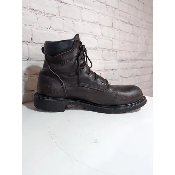 Mens 11.5 RED WING 606 Softsole 2.0 Leather Soft Toe EH Work BOOTS USA Made