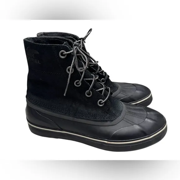 Men’s Cheyanne Metro Waterproof, Lace-Up &amp; Insulated Black Winter Boots: Size 9