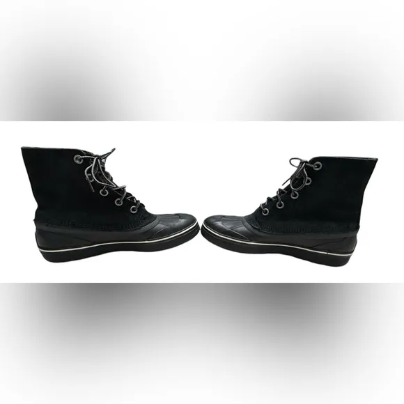 Men’s Cheyanne Metro Waterproof, Lace-Up &amp; Insulated Black Winter Boots: Size 9