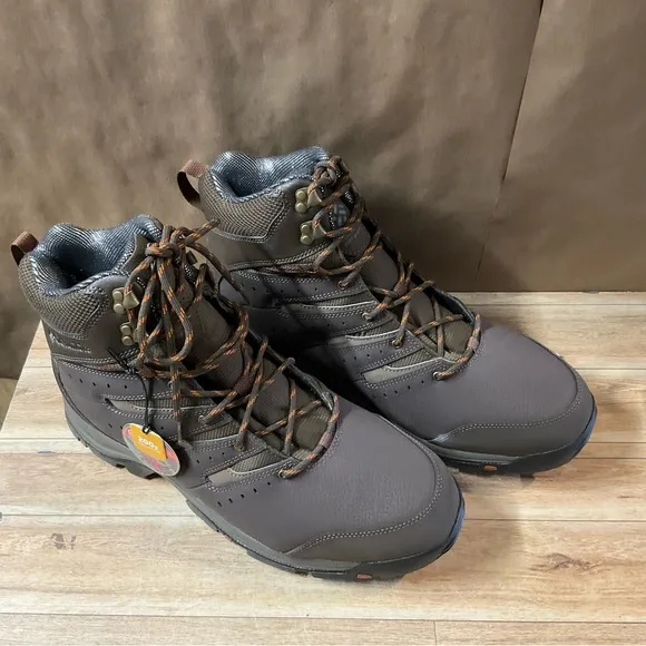Men’s Columbia Gunnison II Omni Heat Boots 15 Cordovan Dark Adobe Winter Brown