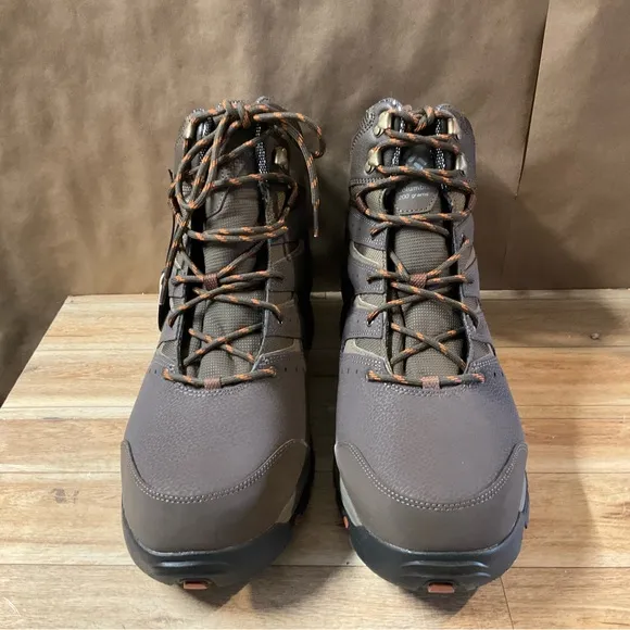 Men’s Columbia Gunnison II Omni Heat Boots 15 Cordovan Dark Adobe Winter Brown