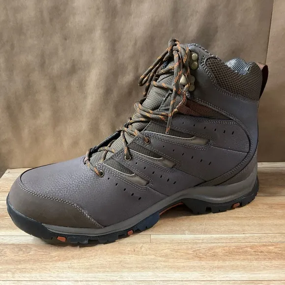 Men’s Columbia Gunnison II Omni Heat Boots 15 Cordovan Dark Adobe Winter Brown