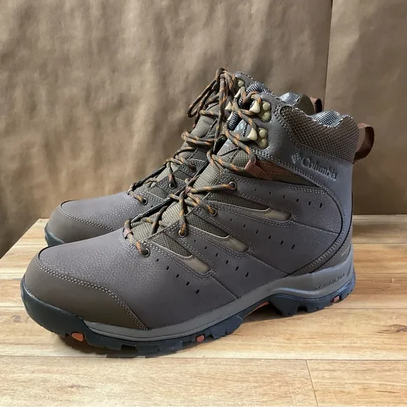 Men’s Columbia Gunnison II Omni Heat Boots 15 Cordovan Dark Adobe Winter Brown