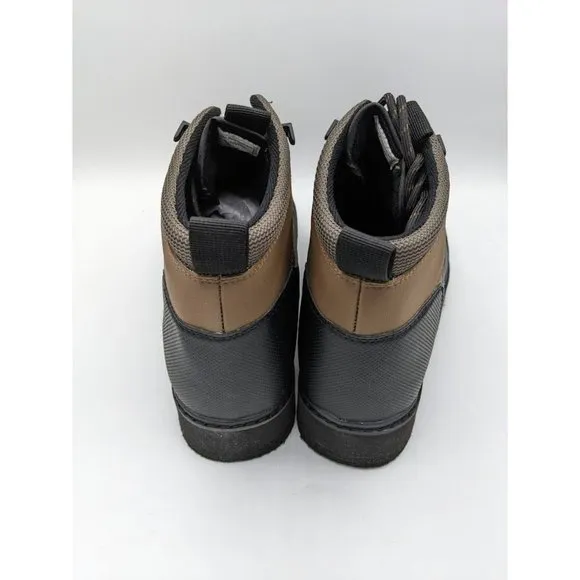 Men's Field &amp; Stream Angler Felt Sole Wading Boots Size 8 Brown FEH01366 NEW