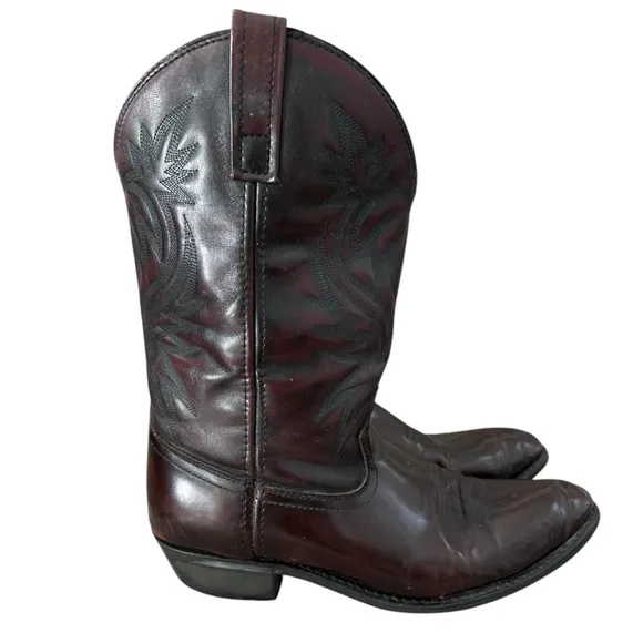 Men’s Laredo Brown Leather Cowboy Western Boots, Size 11.5 D.