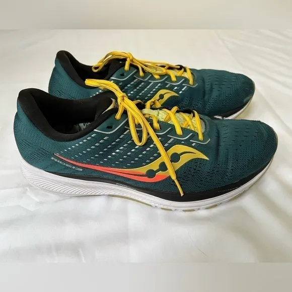 Men’s Saucony Rare Vintage Ride 13 in Citron Mutant. Size 12
