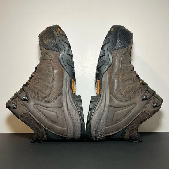 Mens SKECHERS Work Delleker Lakehead Waterproof Steel Toe Boots / Size 10