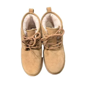 Men's UGG Neumel Chukka Lace Up Boots Size 10- Chestnut Suede - Sheepskin Lined