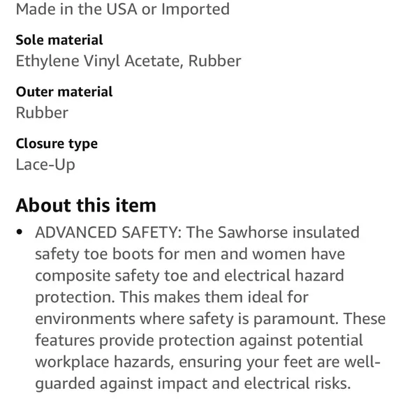 MENS WORK SHOES NWB