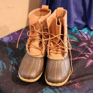 Men's L.L.bean  bean boots Brown and Tan Boots size 10 euc