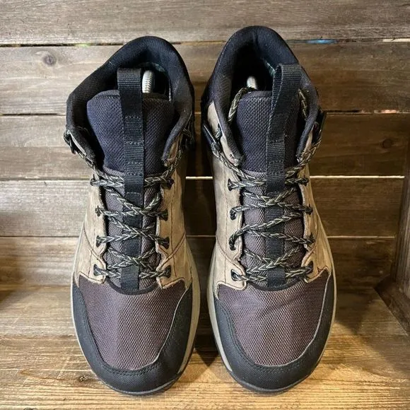 Mens Teva Grandview GTX Goretex Brown Leather Outdoor Ankle Hiking Boots Size 10