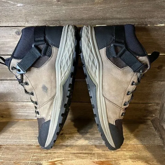 Mens Teva Grandview GTX Goretex Brown Leather Outdoor Ankle Hiking Boots Size 10