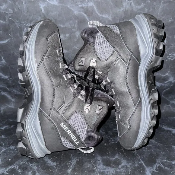 Merrell Black Thermo Cross 2 Waterproof Winter Hiking Boots Womens Size 7.5