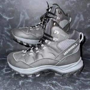 Merrell Black Thermo Cross 2 Waterproof Winter Hiking Boots Womens Size 7.5
