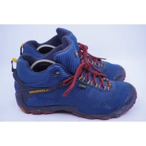 Merrell Chameleon 7 Mid Mens Size 9 Goretex GTX Blue Walking Hiking Boots