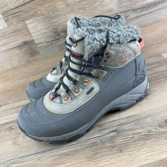 Merrell Continuum Winterlude 6 Women Black Waterproof Insulated Boot Sho…