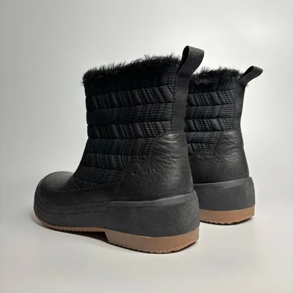 Merrell Haven Bluff Polar Waterproof Boots in Black