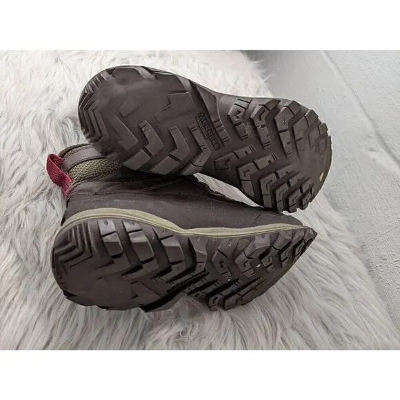 Merrell Hiking Boots Burgundy Brown Thermo Chill Lace Up Ankle Sz 6.5
