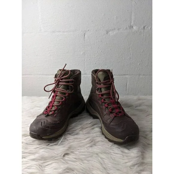 Merrell Hiking Boots Burgundy Brown Thermo Chill Lace Up Ankle Sz 6.5