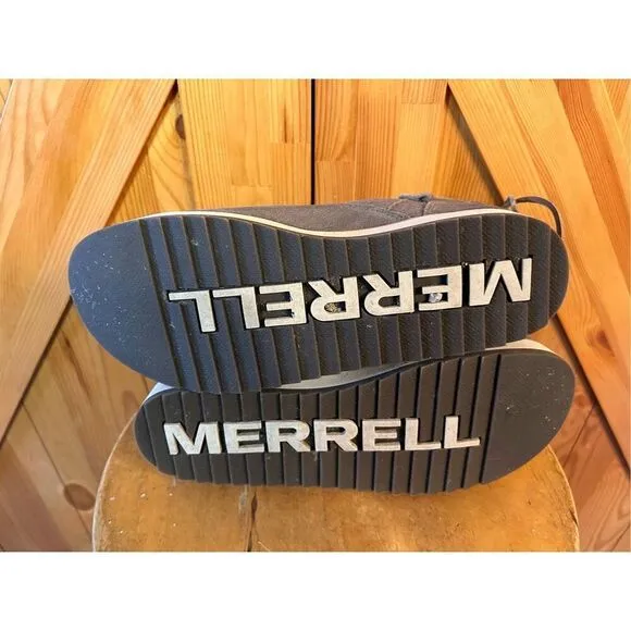 Merrell Juno Bluff Polar Boots in Boulder Gray Waterproof Insulated Size 9