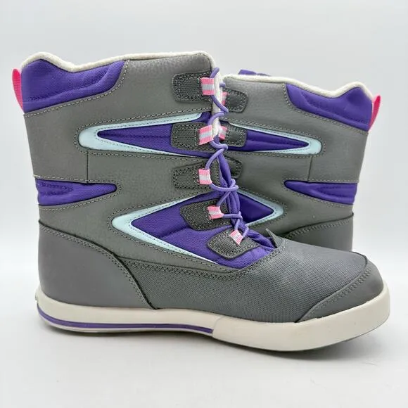 Merrell Kids Snow Bank 3.0 Winter Boots US 7 M Grey Waterproof Insulated EUC
