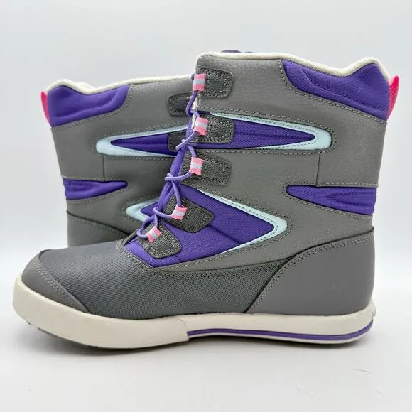 Merrell Kids Snow Bank 3.0 Winter Boots US 7 M Grey Waterproof Insulated EUC