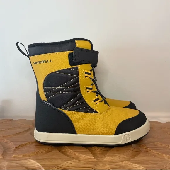Merrell Kids' Yellow and Black Winter Boots