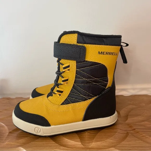 Merrell Kids' Yellow and Black Winter Boots