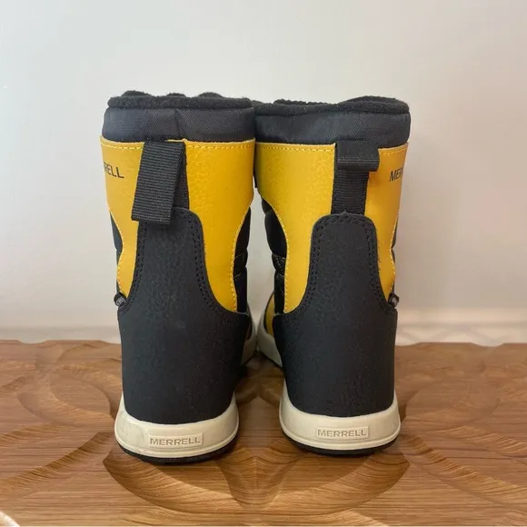 Merrell Kids' Yellow and Black Winter Boots