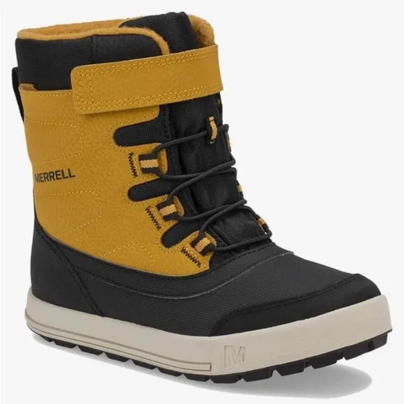 Merrell Kids' Yellow and Black Winter Boots