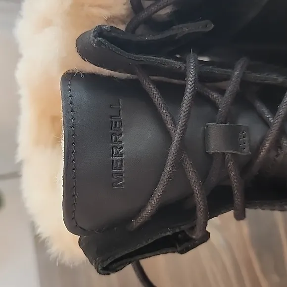 Merrell Mid Polar Waterproof leather boots fur-lined