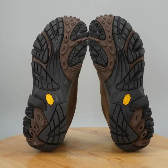 Merrell Moab Adventure Mid Men Size 13 Boots Brown Leather Dark Earth Waterproof