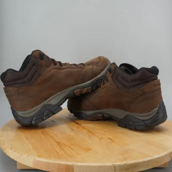 Merrell Moab Adventure Mid Men Size 13 Boots Brown Leather Dark Earth Waterproof