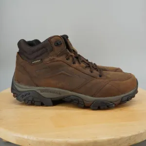 Merrell Moab Adventure Mid Men Size 13 Boots Brown Leather Dark Earth Waterproof