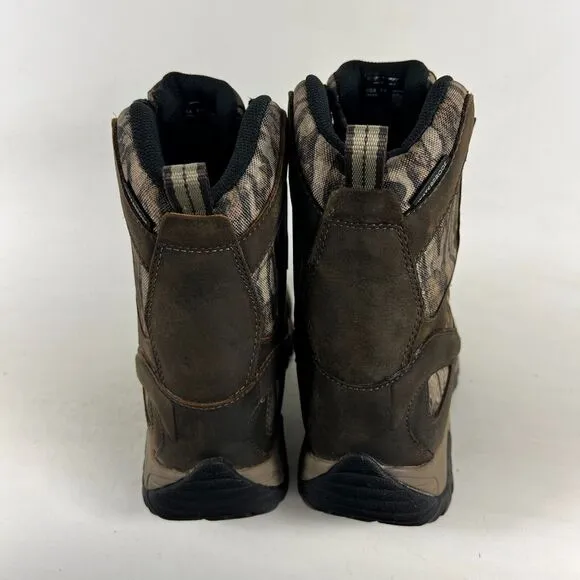 Merrell Moab Timber 8 Men's 9 M Brown Leather Lace Up Mid-Calf Boots J003685