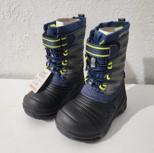 Merrell Snow Quest Lite 3.0 Waterproof Toddler Blue Insulated Snow Boots Sz 6