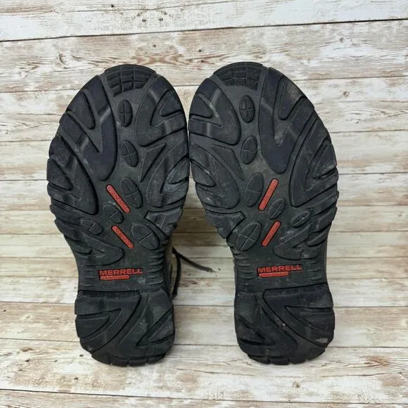 Merrell Strongfield Tactical Brown Waterproof Outdoor Hiking Boots Men's Size 9