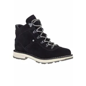 Merrell Sugarbush Lace-up Waterproof Boots Sz 6 M NEW Black Suede Leather