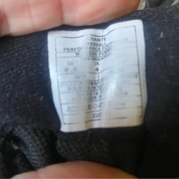 Merrell Vibram 6.5 grey hiking boots